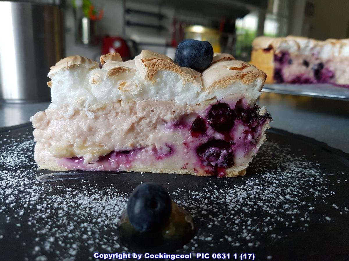 Heidelbeer Baiser Haubentorte mit Mürbeteig Grundrezept - einfach - von ...