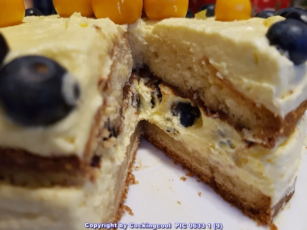 Blaubeeren Physalis Sahnetörtchen - Rezept - Bild Nr. 5799