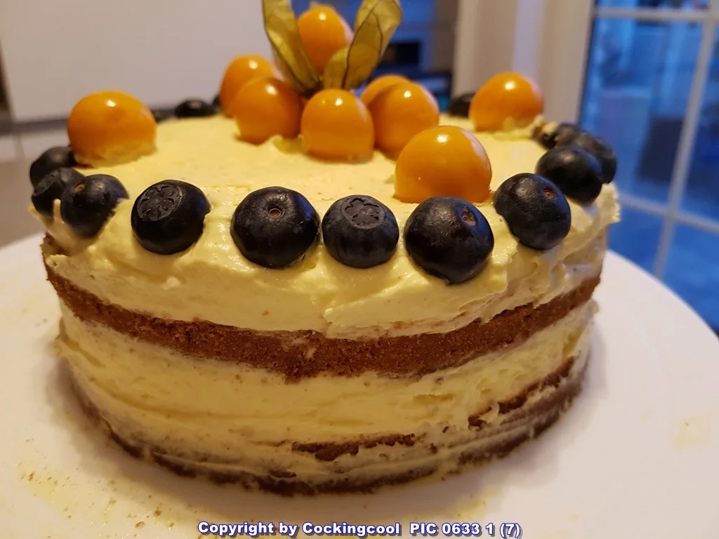 Blaubeeren Physalis Sahnetörtchen - Rezept - Bild Nr. 5806