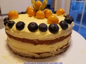 Blaubeeren Physalis Sahnetörtchen - Rezept - Bild Nr. 5806