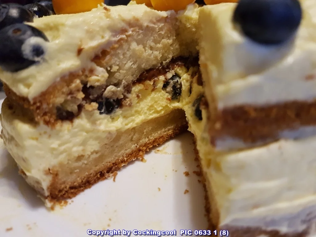 Blaubeeren Physalis Sahnetörtchen - Rezept - Bild Nr. 5807