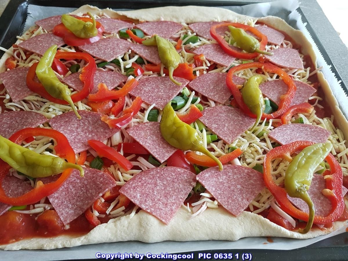 Pizza vom Blech und richtig HOT - Rezept - Bild Nr. 5803