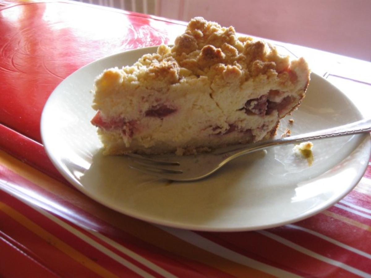 Bilder für Erdbeeren Käsekuchen mit Streusel - Rezept