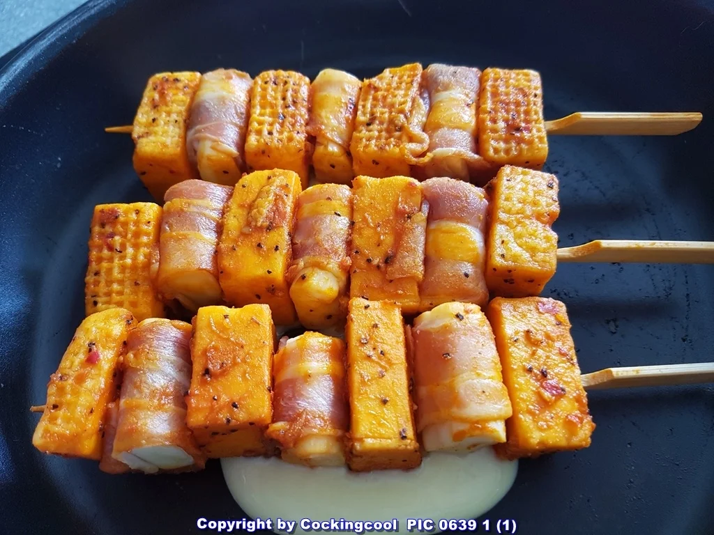 Halloumi mit gebratenen Paprikastücken - Rezept - Bild Nr. 5828