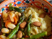 Spargel-Gemüse mit Ziegenkäse-Polenta - Rezept - Bild Nr. 2