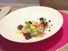 Rezept: Ceviche vom Wolfsbarsch mit Roter Beete und Apfel (Ekaterina Leonova) Bild Nr. 5823 Ceviche vom Wolfsbarsch mit Roter Beete und Apfel (Ekaterina Leonova) - Rezept - Bild Nr. 5823