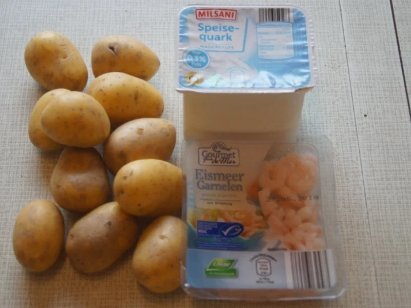 Rezept: Drillinge mit Curry-Garnelen-Quark Bild Nr. 5824 Drillinge mit Curry-Garnelen-Quark - Rezept - Bild Nr. 5824