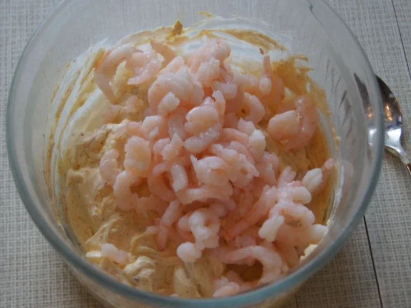 Rezept: Drillinge mit Curry-Garnelen-Quark Bild Nr. 5827 Drillinge mit Curry-Garnelen-Quark - Rezept - Bild Nr. 5827