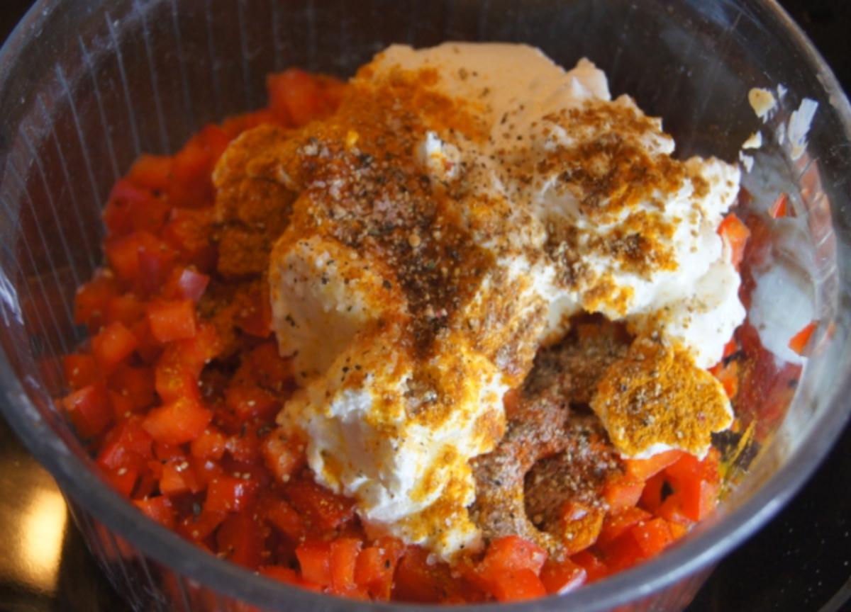 Kartoffeln mit Paprika-Curry-Quark und Radieschen - Rezept - Bild Nr. 5827