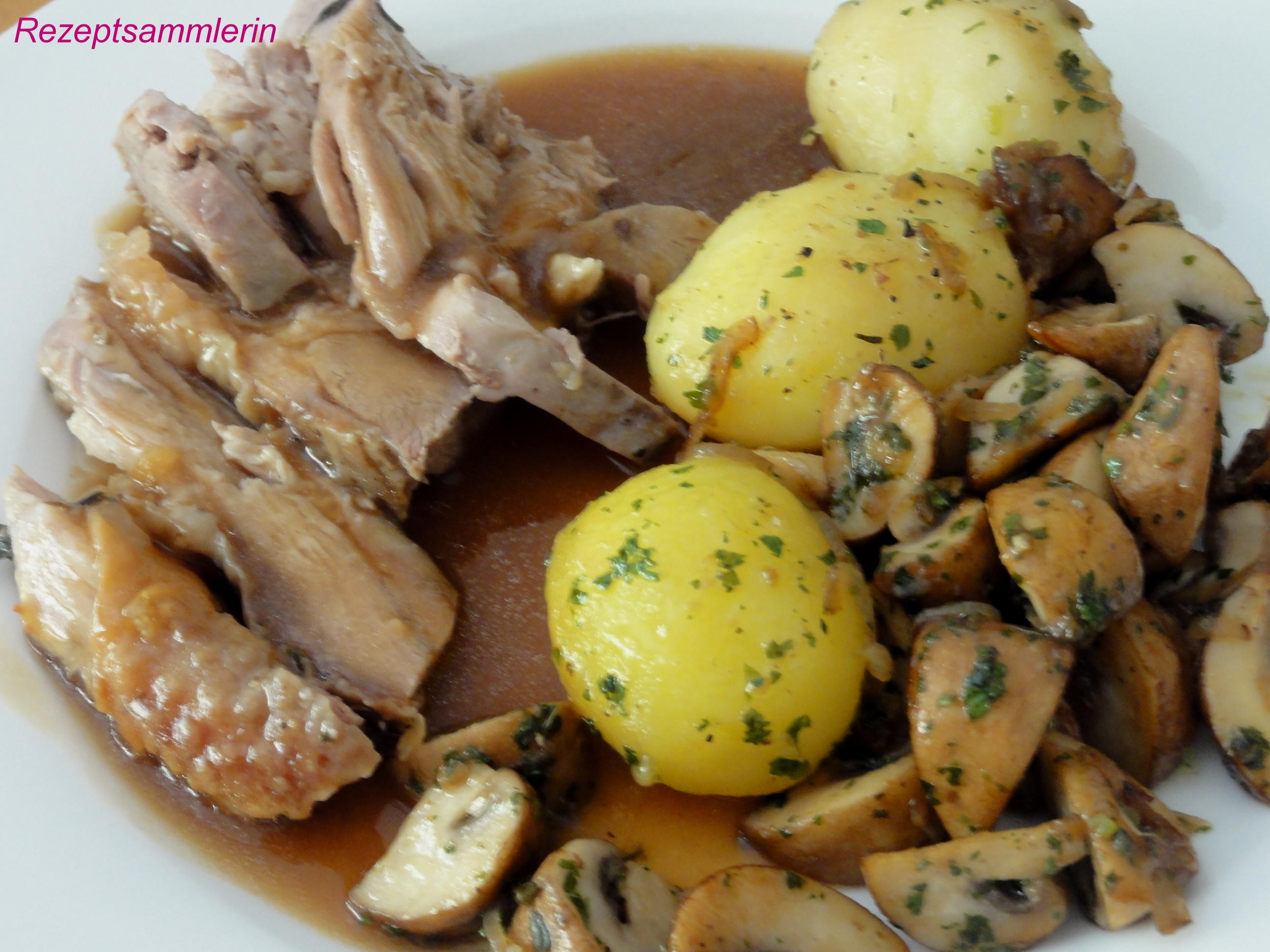 Bilder für Geflügel: KRÄUTER ~ PUTENKEULE - Rezept