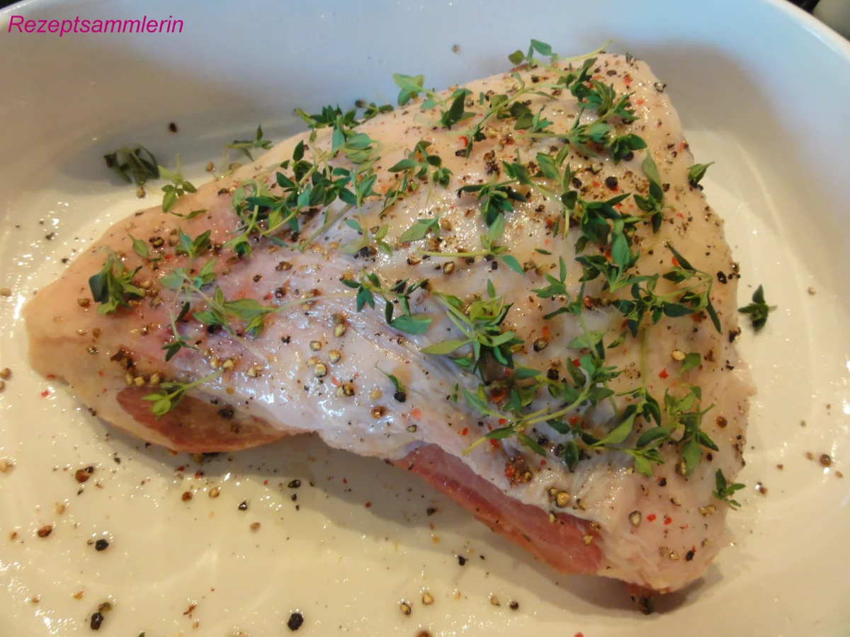 Geflügel:   KRÄUTER ~ PUTENKEULE - Rezept - Bild Nr. 4