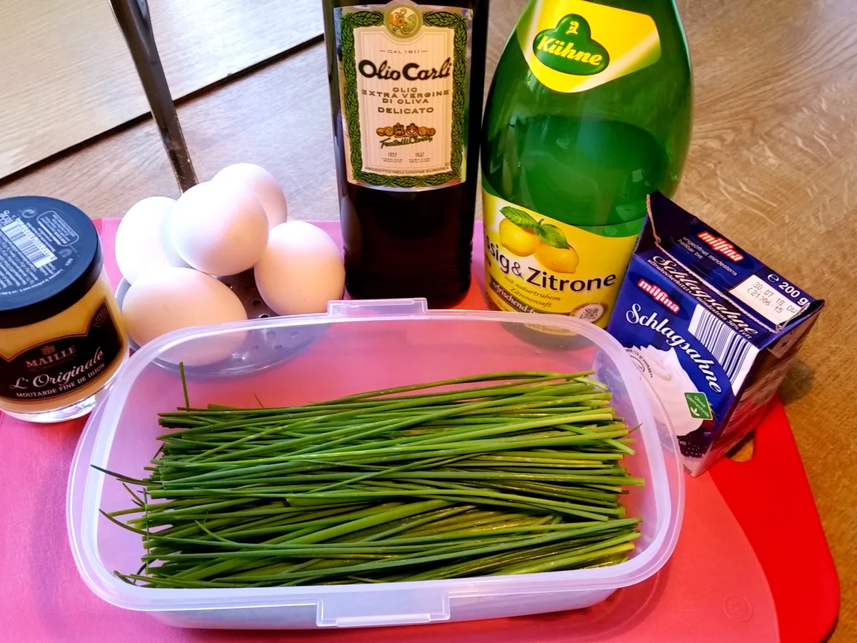 Schnittlauch-Salat mit Eiern ... - Rezept - Bild Nr. 5827