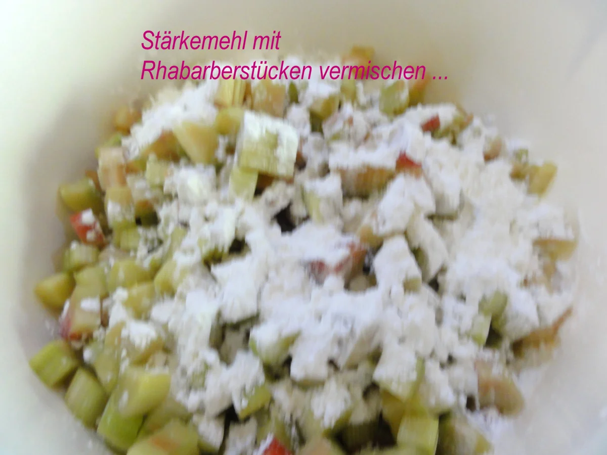 Mürbeteig:   RHABARBER ~ BAISER ~ SCHNITTEN - Rezept - Bild Nr. 5831