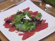 Rehcarpaccio mit Wildkräutersalat - Rezept - Bild Nr. 5827