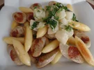Bratwurst-Schupfnudel-Pfanne mit Kohlrabirahm - Rezept - Bild Nr. 5832
