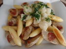 Bratwurst-Schupfnudel-Pfanne mit Kohlrabirahm - Rezept - Bild Nr. 5832