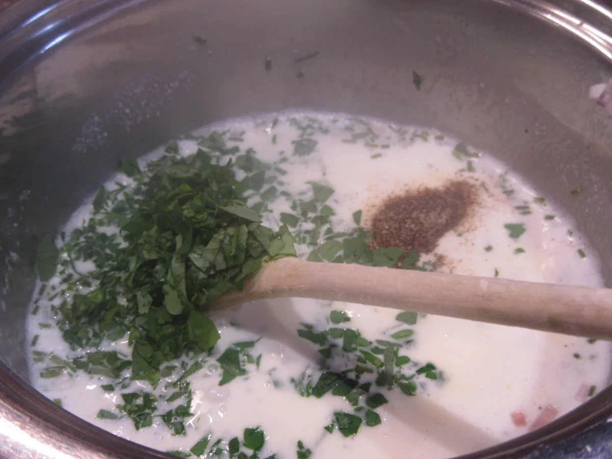 Rezept: Kräuter-Pannacotta mit Schmorgemüsesalat Bild Nr. 5835 Kräuter-Pannacotta mit Schmorgemüsesalat - Rezept - Bild Nr. 5835