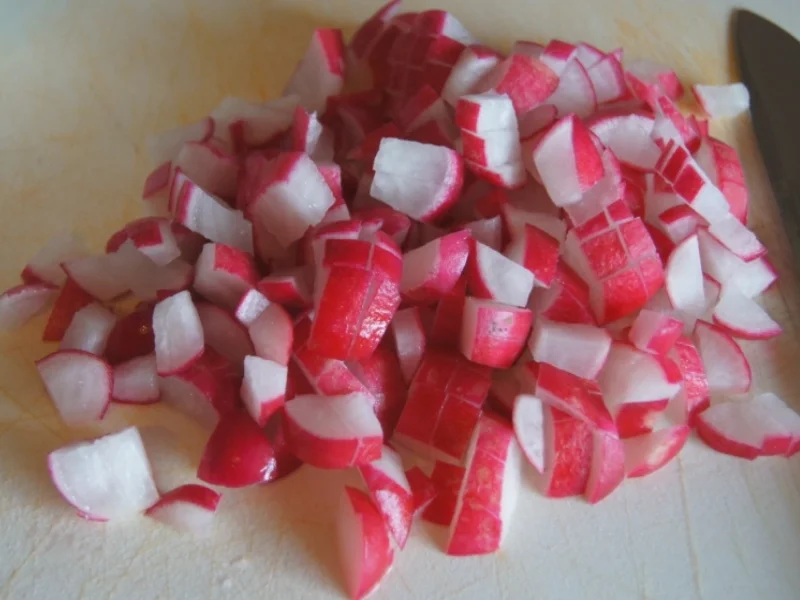 Gelber Reis mit Radieschen und Erbsen - Rezept - Bild Nr. 5837