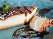 "Käsekuchen" mit Schokoladensirup als T(D)ropping - Rezept - Bild Nr. 5835
