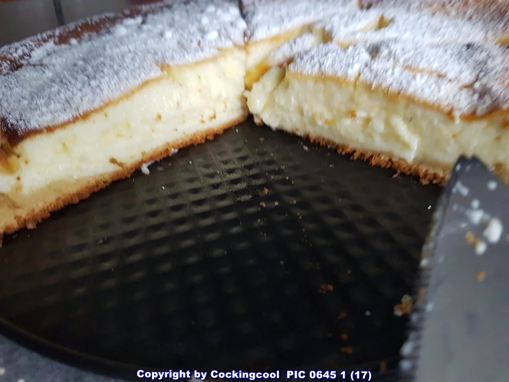 "Käsekuchen" mit Schokoladensirup als T(D)ropping - Rezept - Bild Nr. 5839