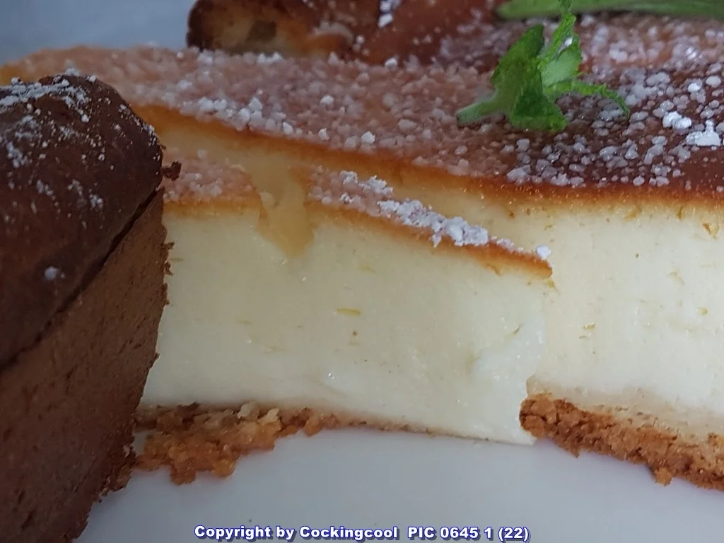 "Käsekuchen" mit Schokoladensirup als T(D)ropping - Rezept - Bild Nr. 5841