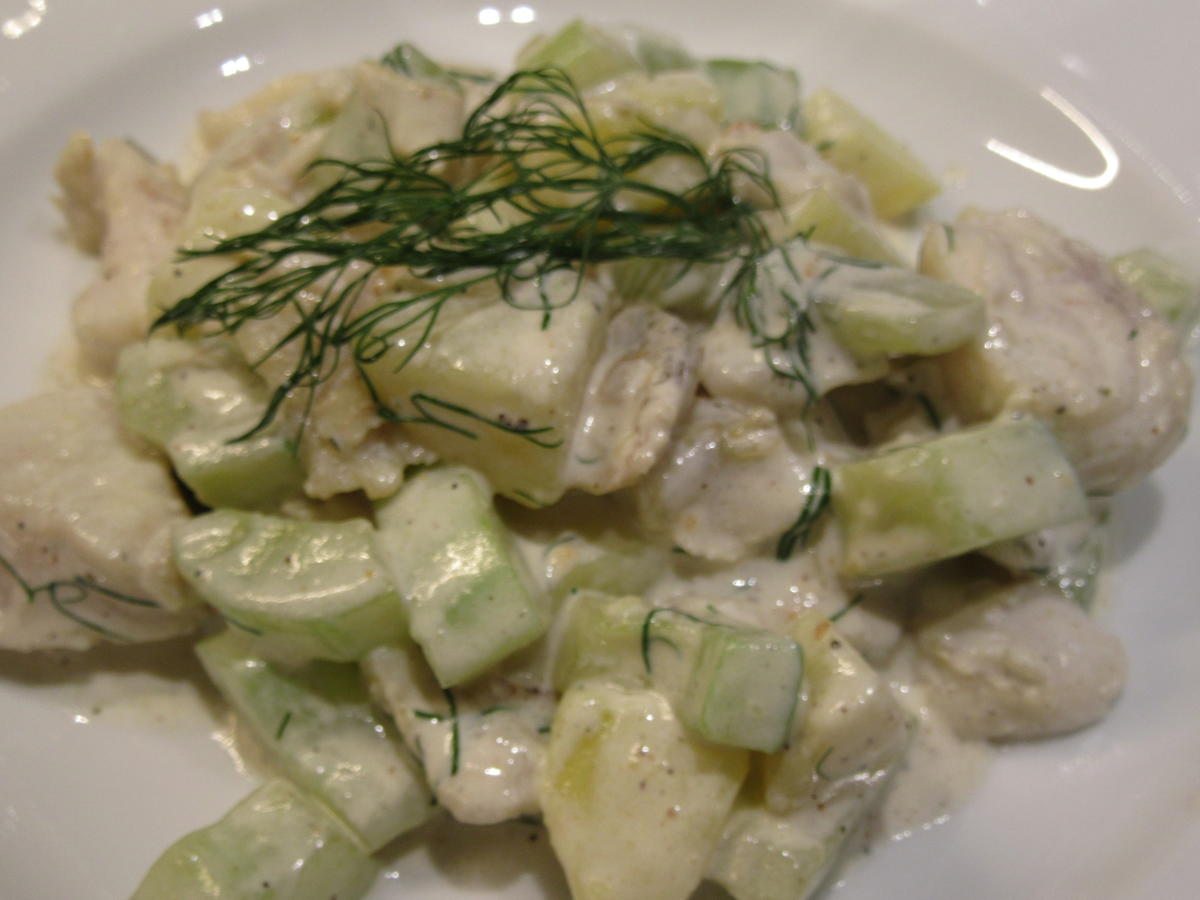 Fisch: Zander mit Dill-Schmorgurken und Kartoffeln - Rezept - Bild Nr. 5835