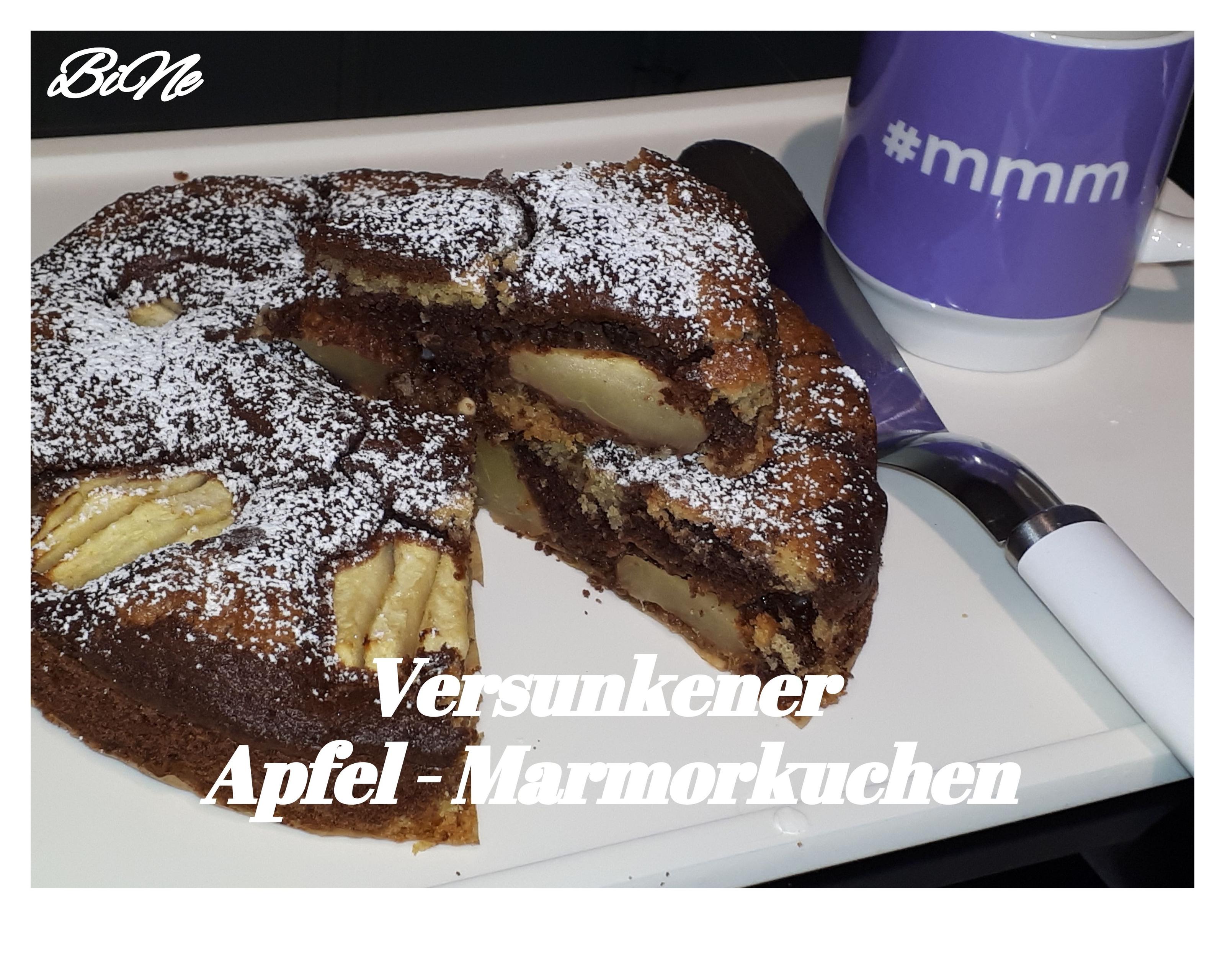 Bilder für BiNe` S VERSUNKENER APFEL - MARMORKUCHEN - Rezept