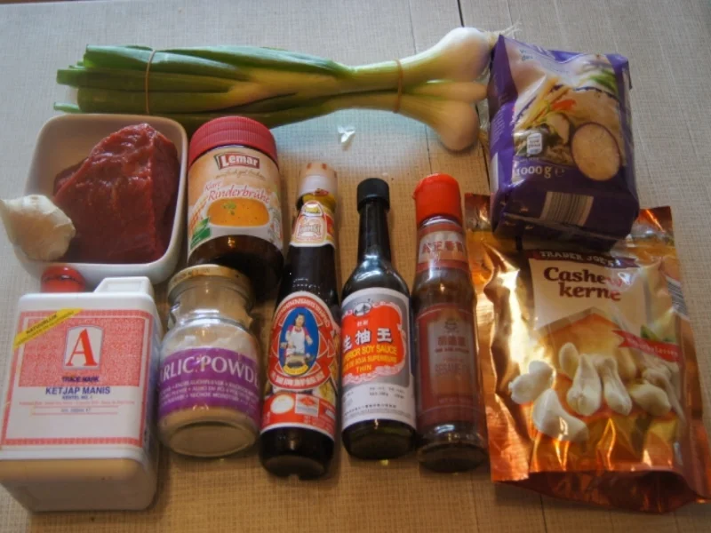 Rindfleisch mit Cashewkernen und Basmati Reis - Rezept - Bild Nr. 5838