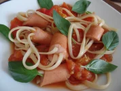 Würstchen-Spaghetti in Tomatensauce - Rezept - Bild Nr. 5837