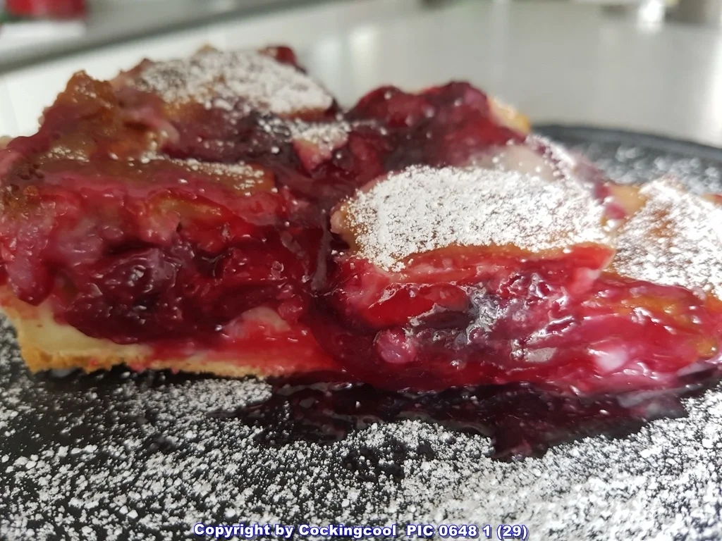 "Reisfladen" frisch geflückte Kirschen und Marzipankruste - Rezept - Bild Nr. 5864