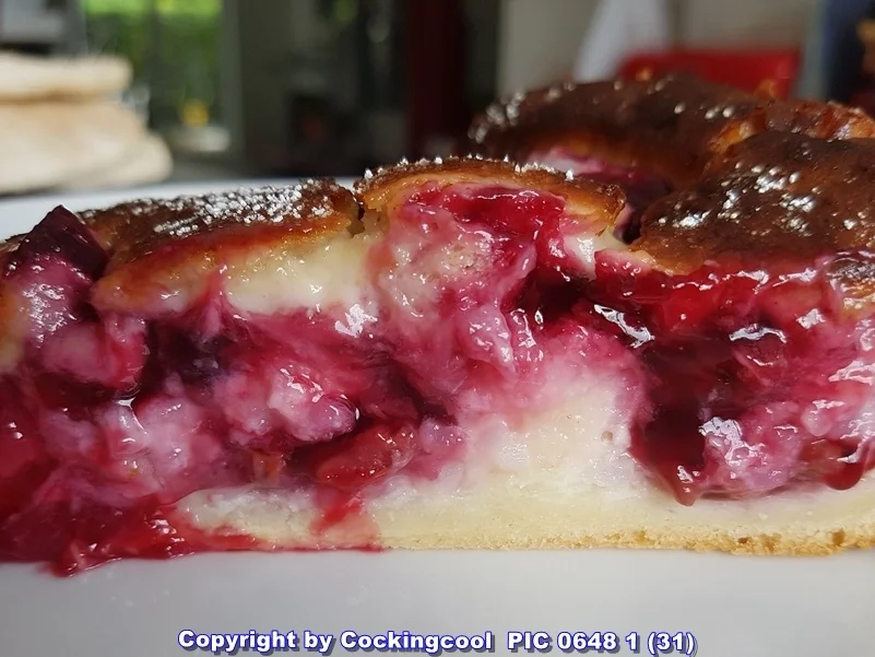 "Reisfladen" frisch geflückte Kirschen und Marzipankruste - Rezept - Bild Nr. 5866