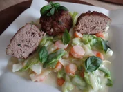 Rezept: Buletten auf Spitzkohl-Mรถhren-Gemรผse Bild Nr. 5843 Buletten auf Spitzkohl-Mรถhren-Gemรผse - Rezept - Bild Nr. 5843