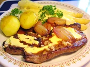 Rindersteak mit Knoblauch und Hollandaise-Spargel - Rezept - Bild Nr. 5843