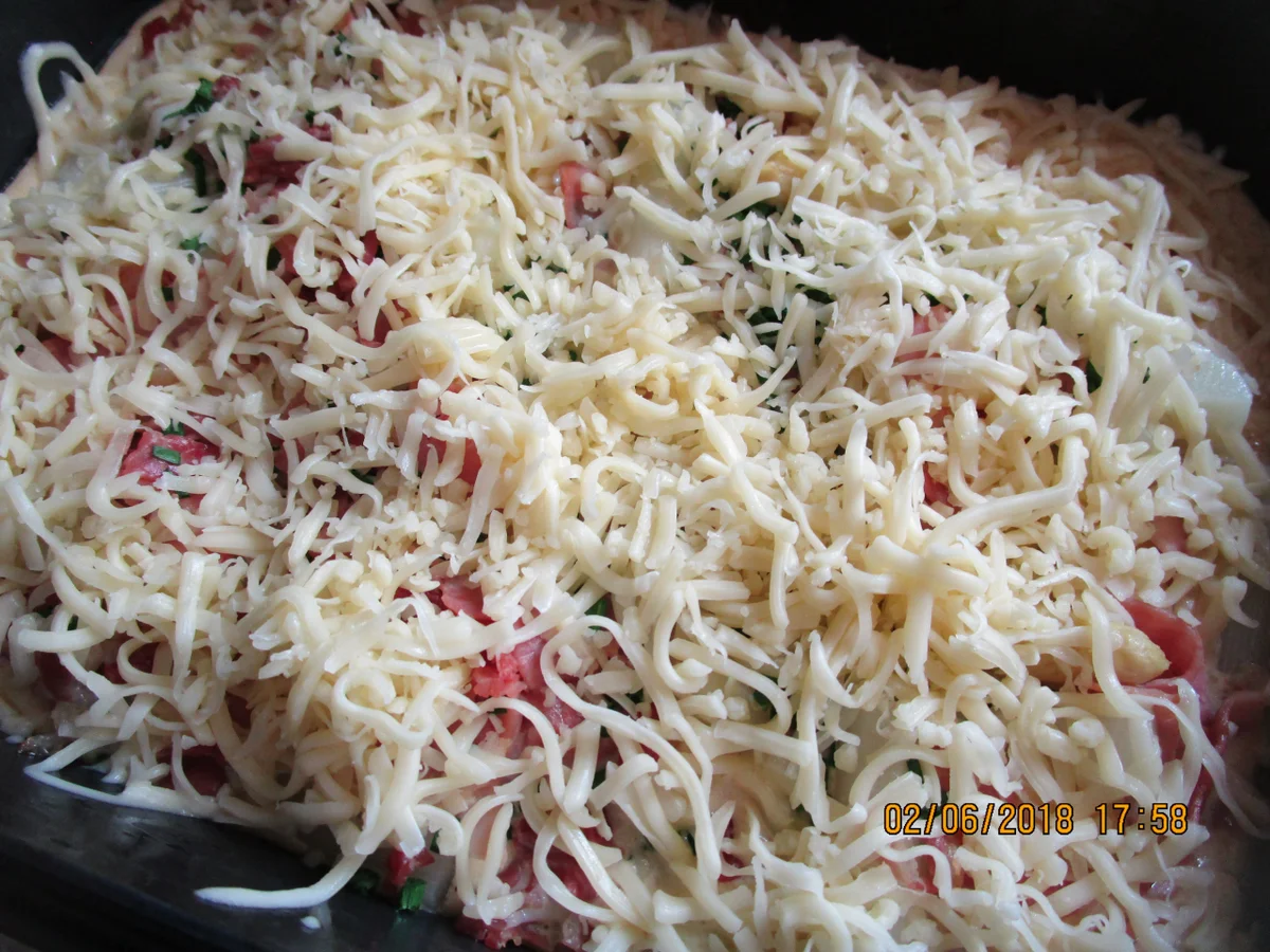 Rezept: Auflauf: Spargel mit Schinken und Käse-Sahne-Sauce Bild Nr. 5864 Auflauf: Spargel mit Schinken und Käse-Sahne-Sauce - Rezept - Bild Nr. 5864