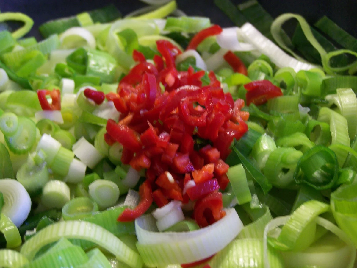 Rezept: Spätzle mit Zalm & Porreerahmgemüse Bild Nr. 6265 Spätzle mit Zalm & Porreerahmgemüse - Rezept - Bild Nr. 6265