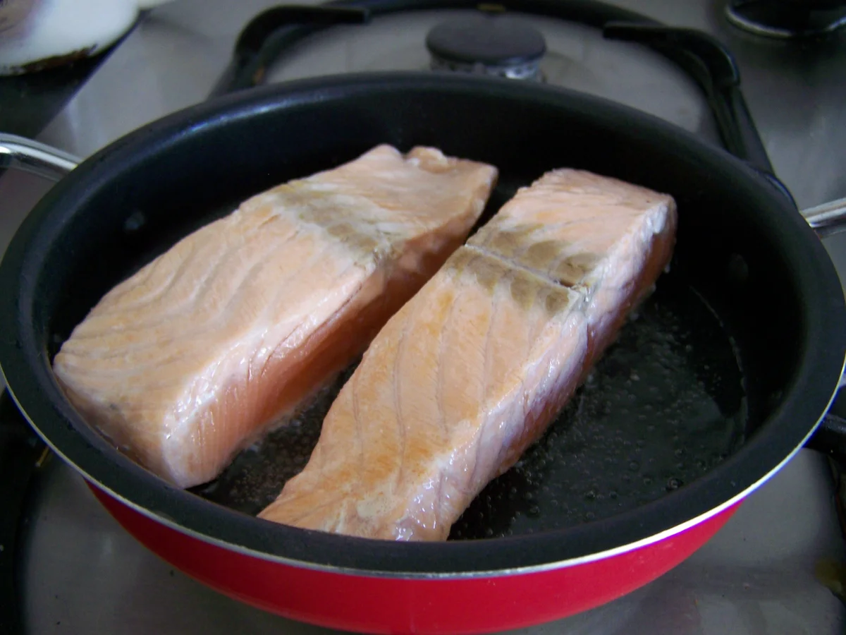 Rezept: Spätzle mit Zalm & Porreerahmgemüse Bild Nr. 6268 Spätzle mit Zalm & Porreerahmgemüse - Rezept - Bild Nr. 6268