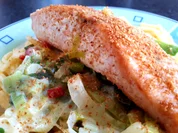 Spätzle mit Zalm & Porreerahmgemüse - Rezept - Bild Nr. 6272