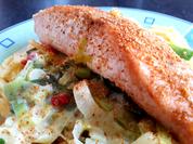 Spätzle mit Zalm & Porreerahmgemüse - Rezept - Bild Nr. 6272