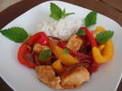 Scharfe Hähnchen -Gemüse-Pfanne mit Basmati-Reis - Rezept - Bild Nr. 5886