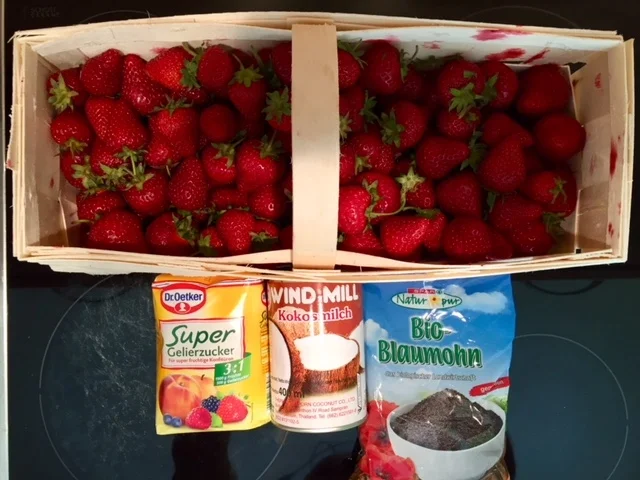 Rezept: Erdbeer Kokos Mohn Marmelade Bild Nr. 5887 Erdbeer Kokos Mohn Marmelade - Rezept - Bild Nr. 5887