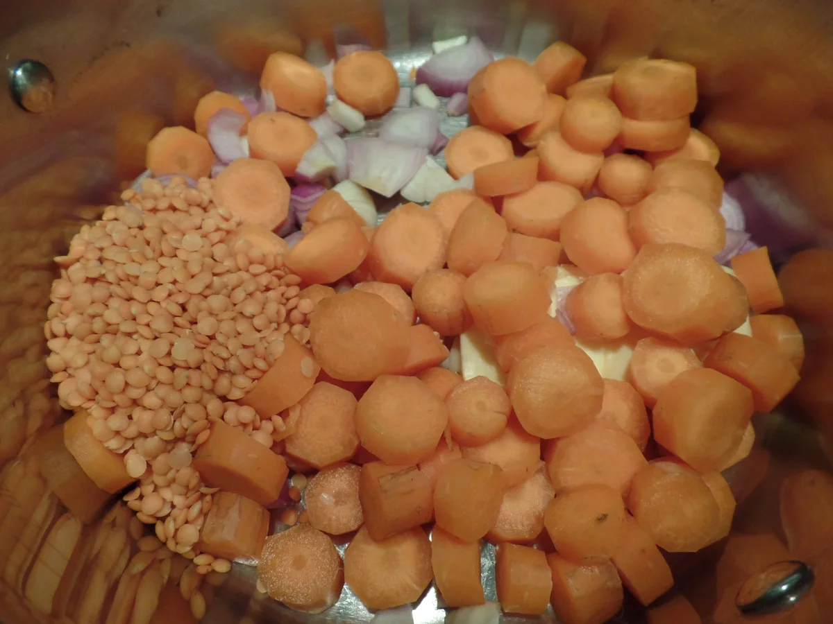 Möhren-Linsen-Suppe mit Mettbällchen - Rezept - Bild Nr. 5887