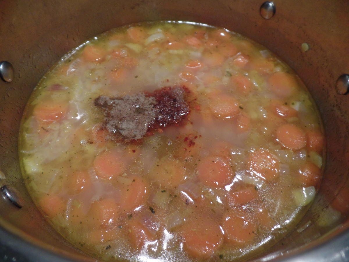 Möhren-Linsen-Suppe mit Mettbällchen - Rezept - Bild Nr. 5889