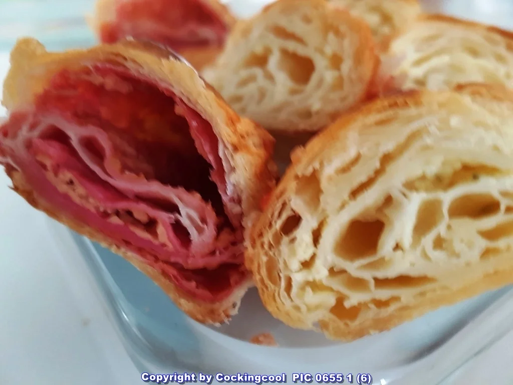 Schnelle Blätterteighörnchen (herzhaft) - Rezept - Bild Nr. 5890