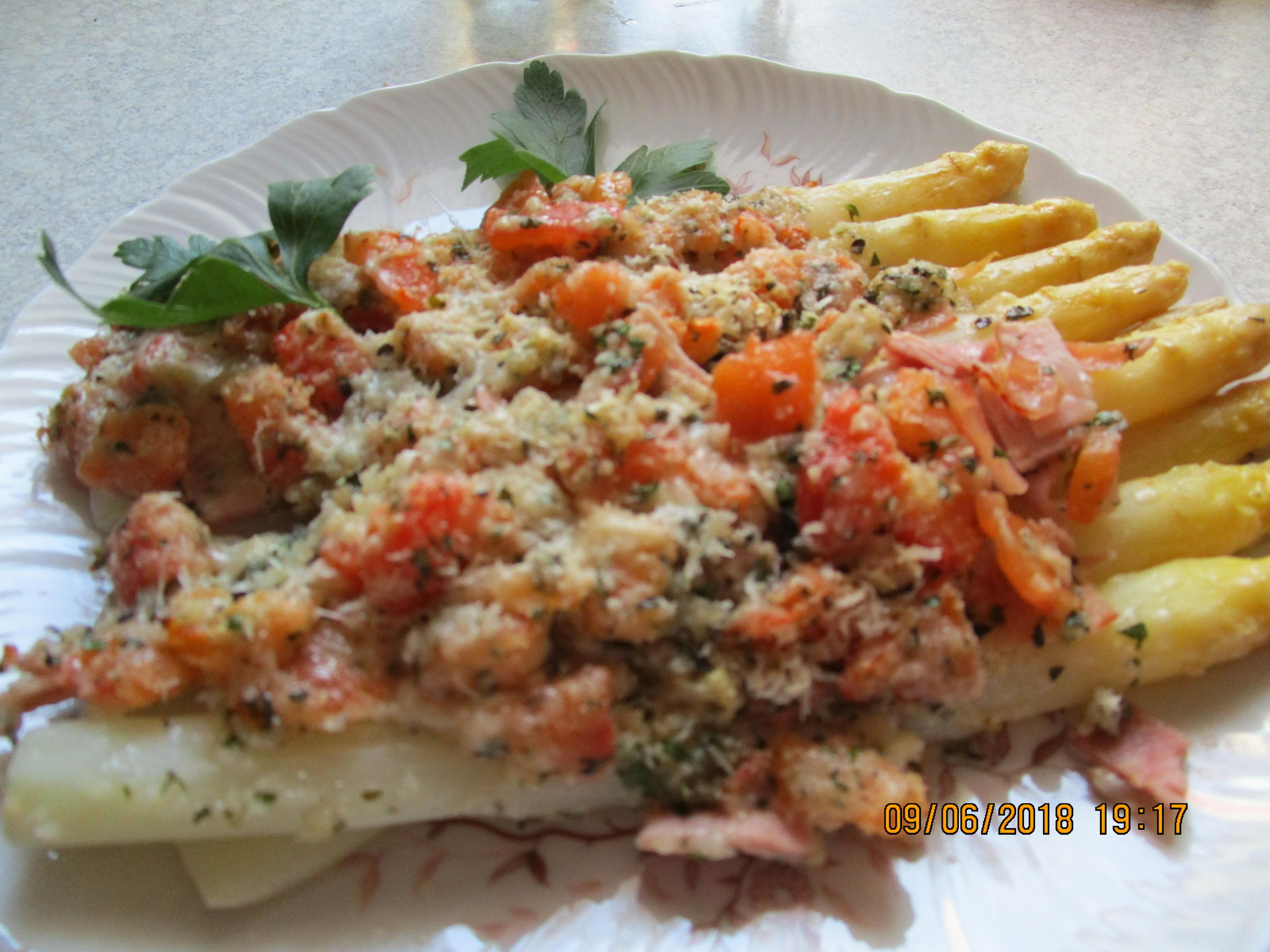 Bilder für Spargel mediterran überbacken - Rezept