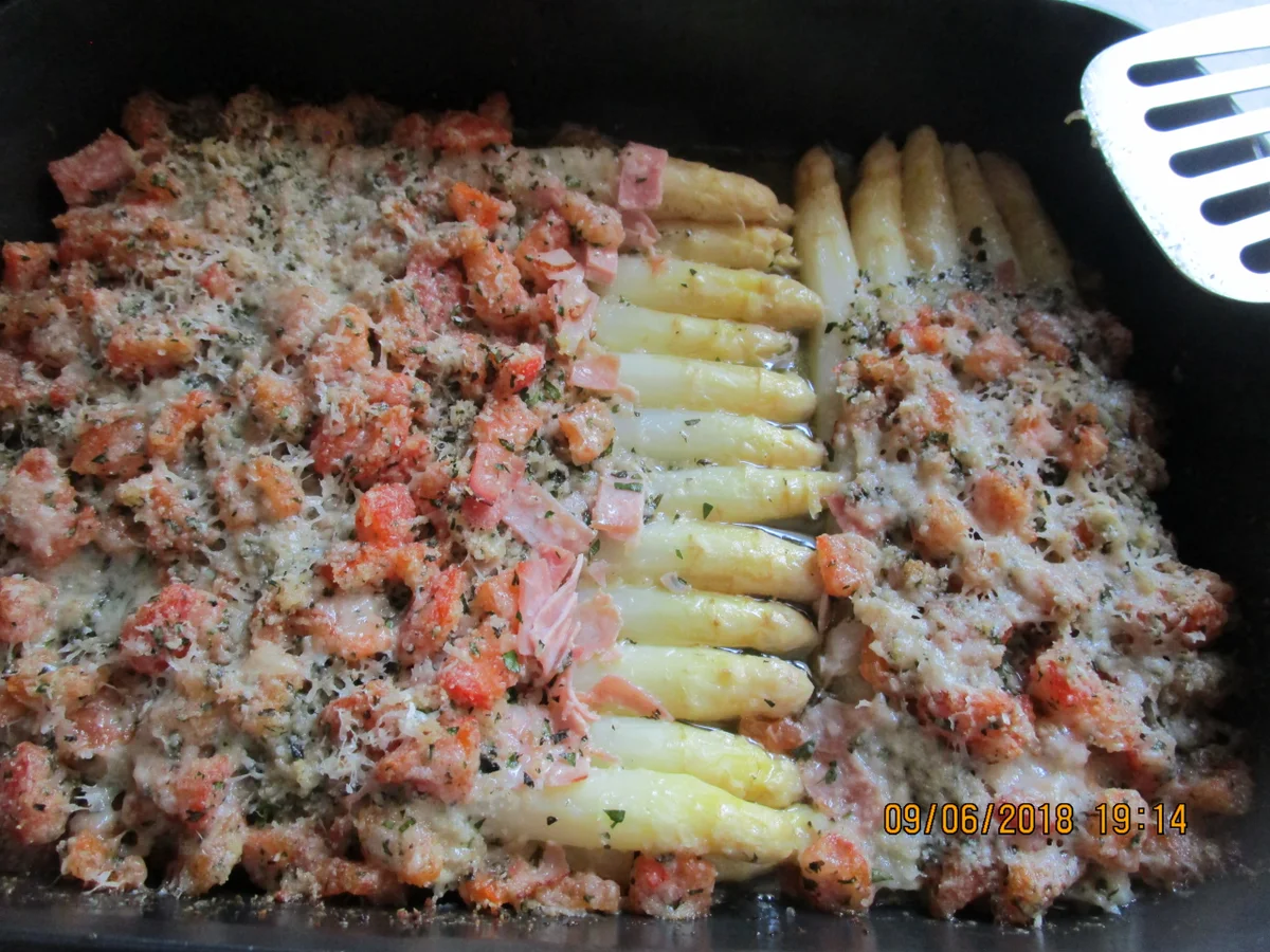 Rezept: Spargel mediterran überbacken Bild Nr. 5908 Spargel mediterran überbacken - Rezept - Bild Nr. 5908