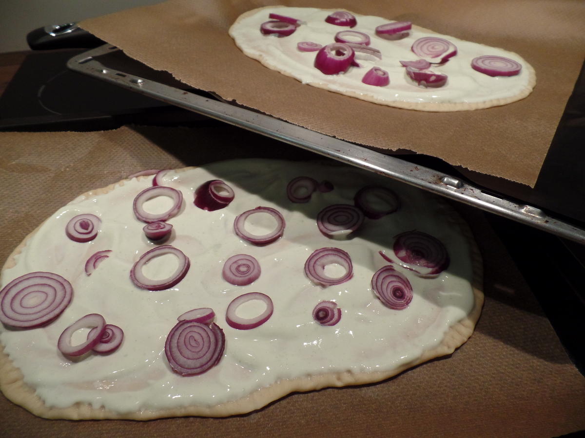 Flammkuchen mit Rinder-Carpaccio - Rezept - kochbar.de