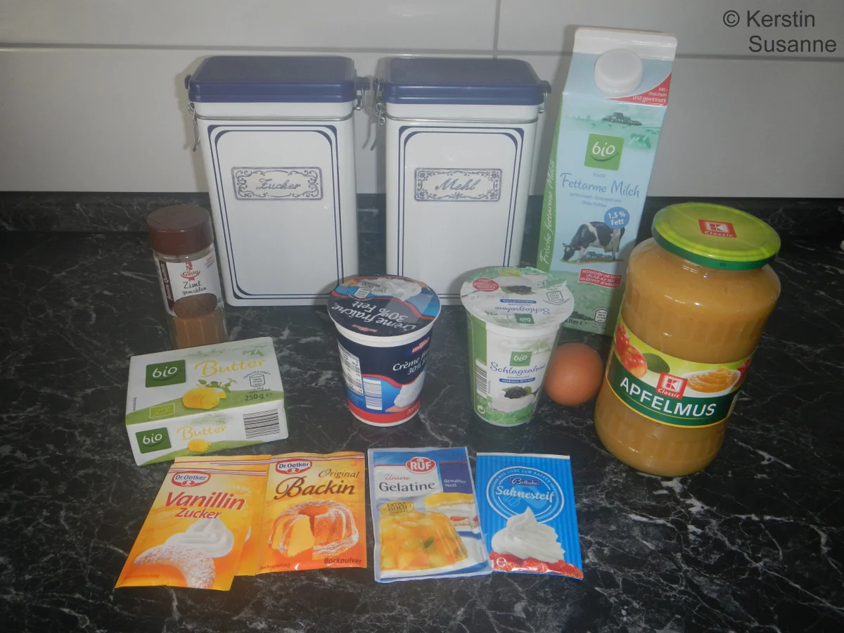 Apfelmus-Sahne-Torte - Rezept - Bild Nr. 5888