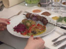 Kaukasische Nostalgie: Schaschlik vom Kalb und Auberginen-Paprika-Tomaten-Törtchen - Rezept - Bild Nr. 2