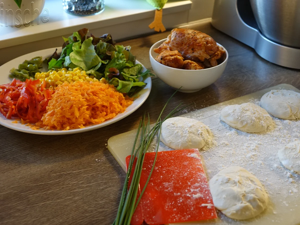 Hähnchen-Gemüse-Wrap - Rezept - Bild Nr. 5890