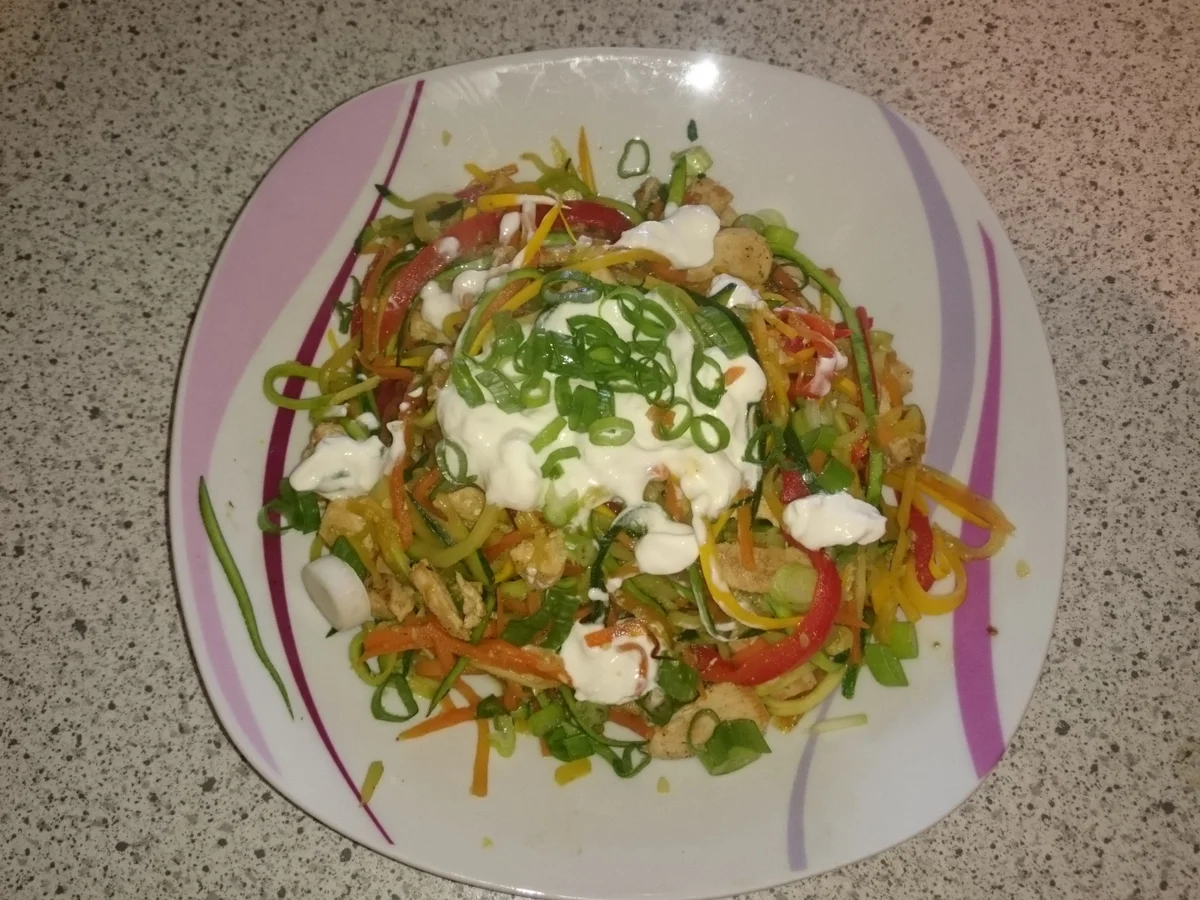 Zoodles mit Hähnchenbrust - Rezept - Bild Nr. 5910